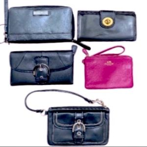 COACH 5 Wallets  Wristlet Bundle